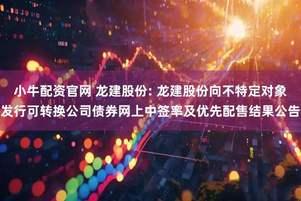 小牛配资官网 龙建股份: 龙建股份向不特定对象发行可转换公司债券网上中签率及优先配售结果公告